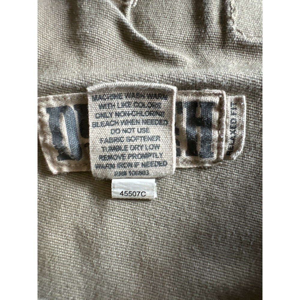 Duluth Trading Co Flex Fire Hose Relaxed Fit Cargo Work Pants Khaki 50x32 45507C - Picture 2 of 4